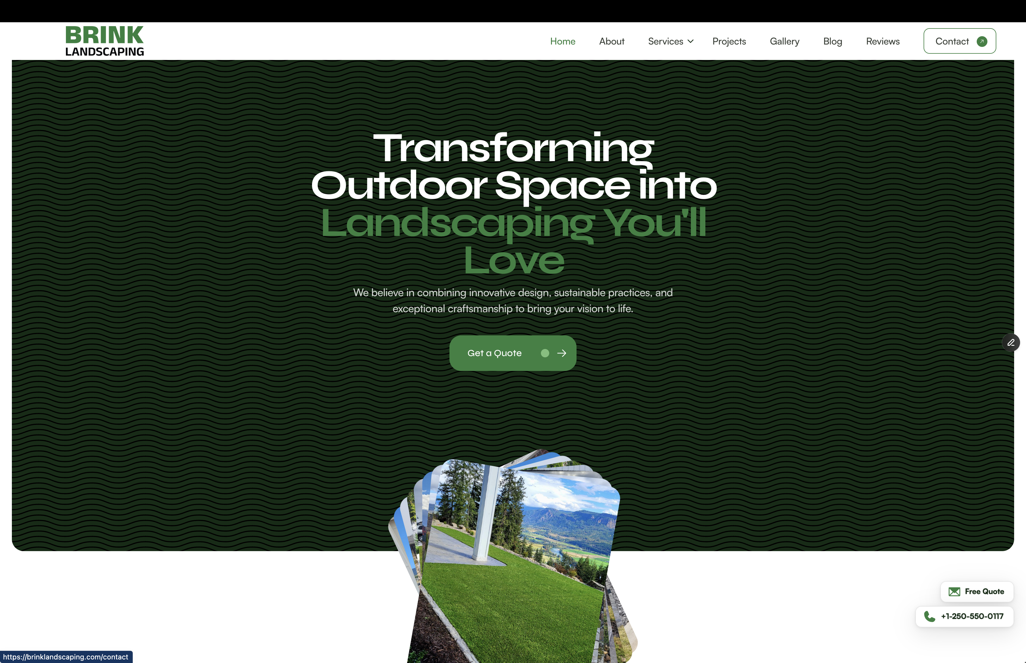 Brink Landscaping homepage — Transforming Outdoor Space into Landscaping You'll Love.